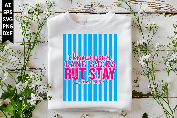 I Know Your Lane Sucks but Stay in It Svg, Sarcastic Svg