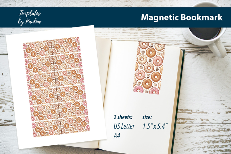 Cute Donut Magnetic Bookmark, Book Lover Bookmark