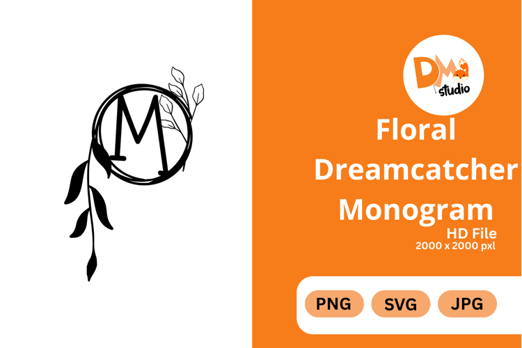 Floral Dreamcatcher Monogram - Boho Inspired Letter Frames