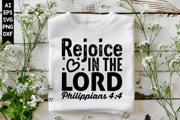 Rejoice in the Lord Svg, Christian Svg Designs