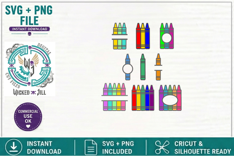 Crayon Monogram Svg Image 11