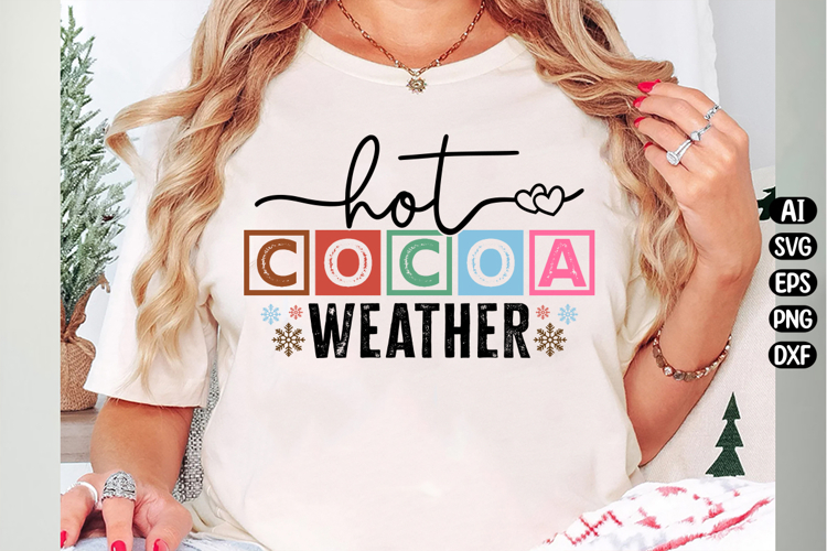 Hot Cocoa Weather Svg Design example image 1