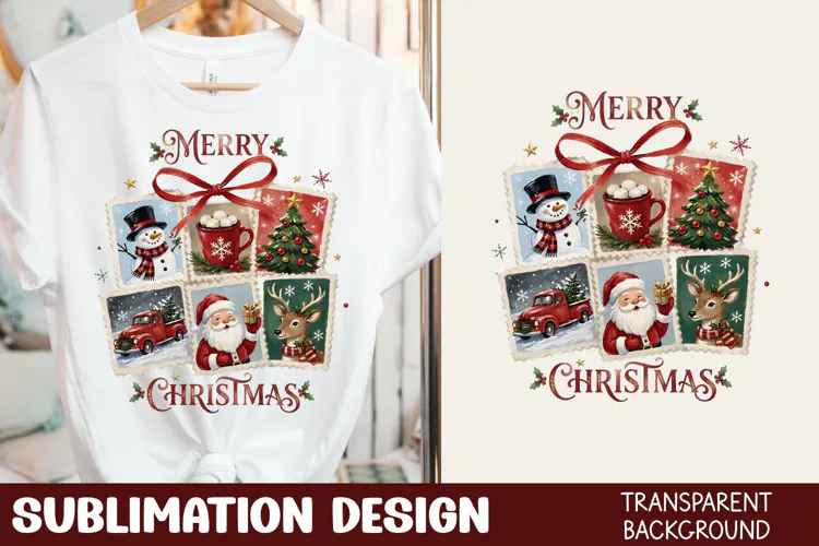 Merry Christmas Tshirt Sublimation