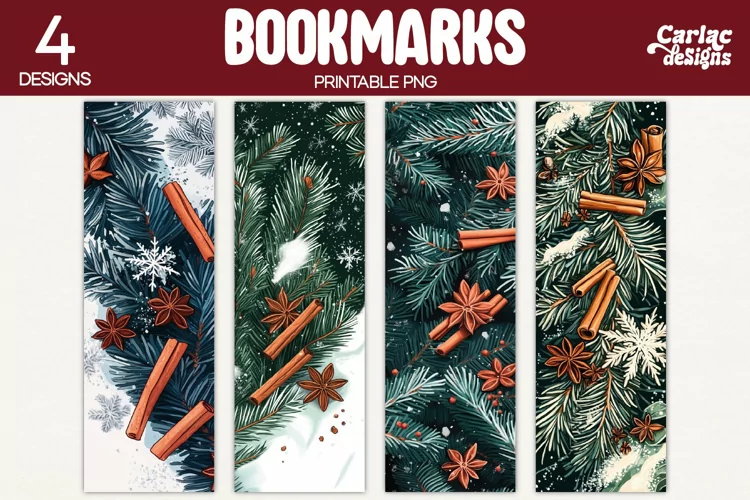 Christmas Bookmarks, Printable Christmas Bookmarks