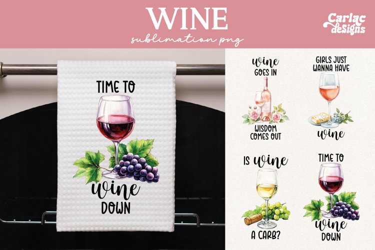 Kitchen Towel Sublimation, Wine Kitchen Towel Sublimation
