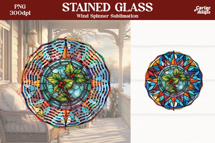 Wind Spinner Sublimation | Christmas Wind Spinner example image 1