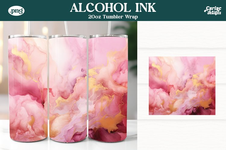 Alcohol Ink Tumbler Wrap Image 20