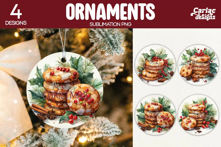 Christmas Ornament Sublimation, Merry Christmas Ornament