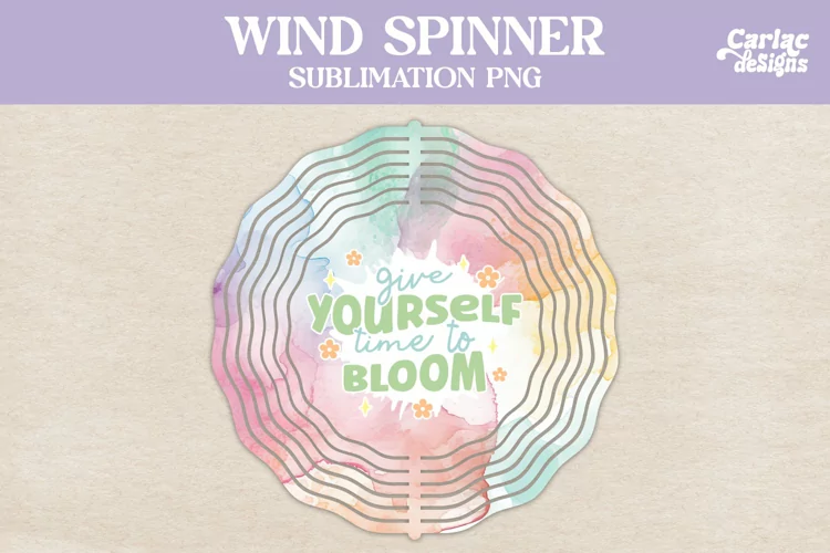 Motivational Wind Spinner, Watercolor Wind Spinner