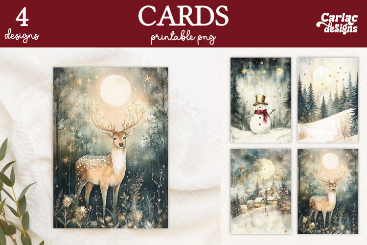 Christmas Cards, Merry Christmas Printable Cards