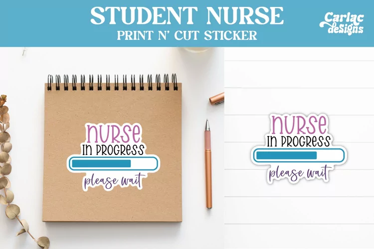 Nurse Stickers, Nurse in Progress Sticker