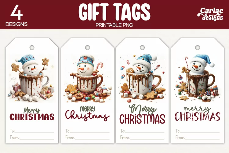 Christmas Gift Tags, Merry Christmas Printable Tags