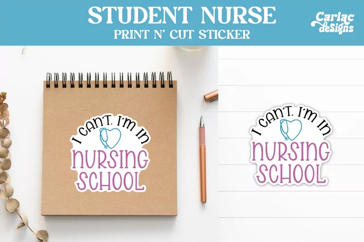 Nurse Stickers, I'm in Nursing School Sticker