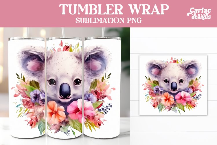 Koala Tumbler Sublimation Wrap