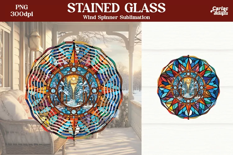 Wind Spinner Sublimation | Christmas Wind Spinner