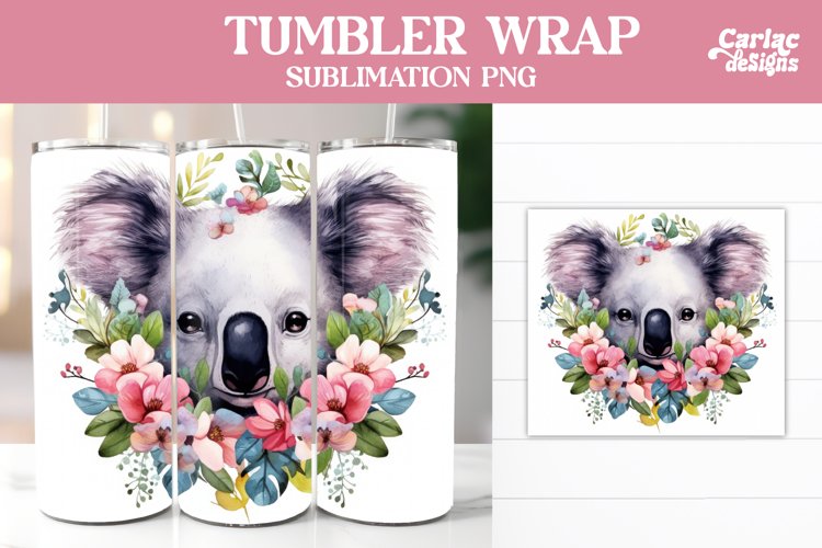 Koala Tumbler Sublimation Wrap