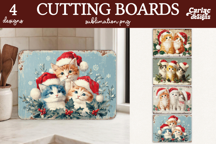 Christmas Cutting Board Sublimation Desins