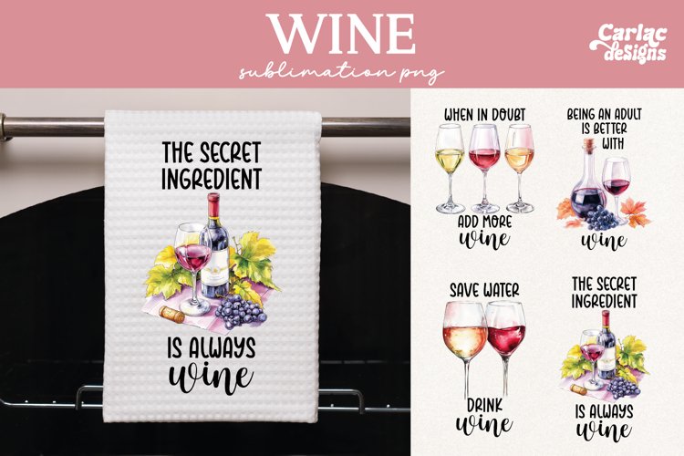 Kitchen Towel Sublimation, Wine Kitchen Towel Sublimation