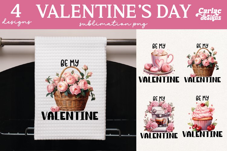 Kitchen Towel Sublimation, Valetines Day Sublimation