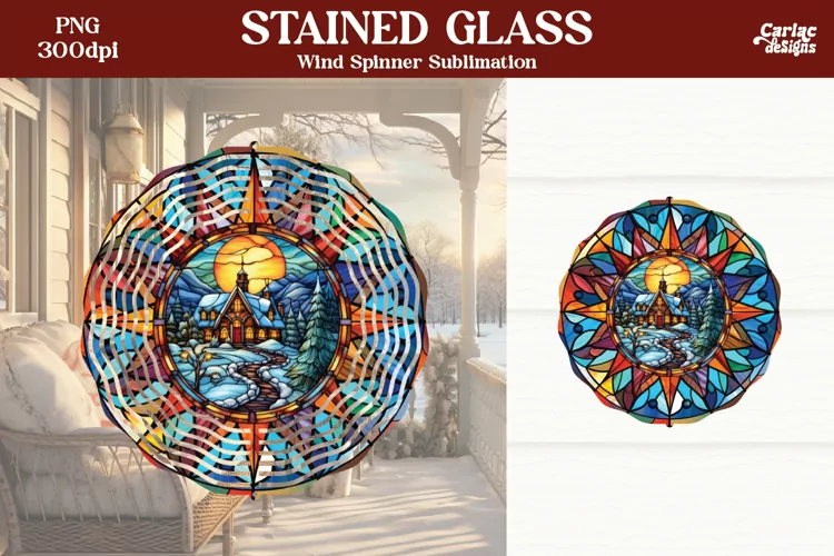 Wind Spinner Sublimation | Christmas Wind Spinner