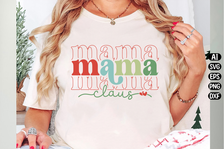 Mama Claus Svg Image 15