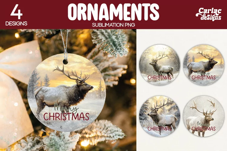 Christmas Ornament Sublimation, Merry Christmas Ornament
