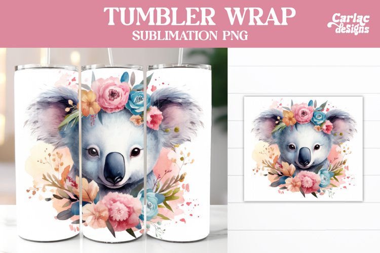 Koala Tumbler Sublimation Wrap