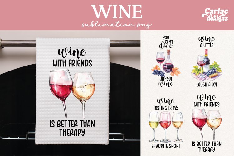 Kitchen Towel Sublimation, Wine Kitchen Towel Sublimation