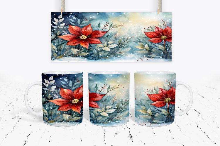 Flowers Mug Sublimation Mug Wrap