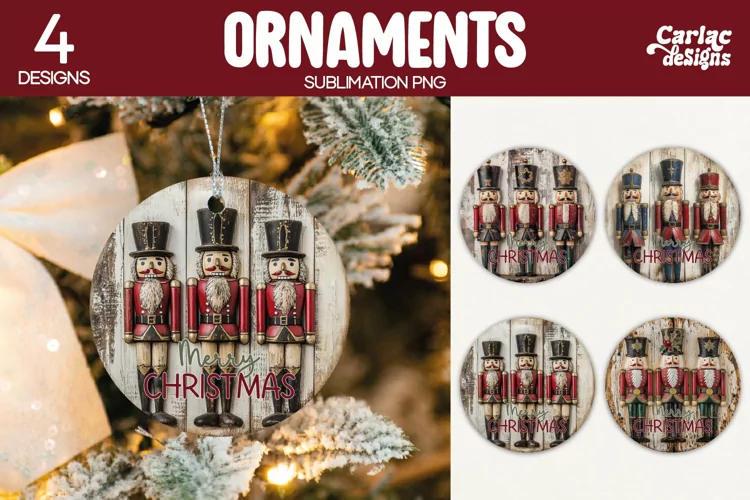Christmas Ornament Sublimation, Merry Christmas Ornament