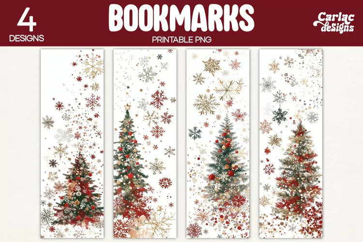 Christmas Bookmarks, Printable Christmas Bookmarks