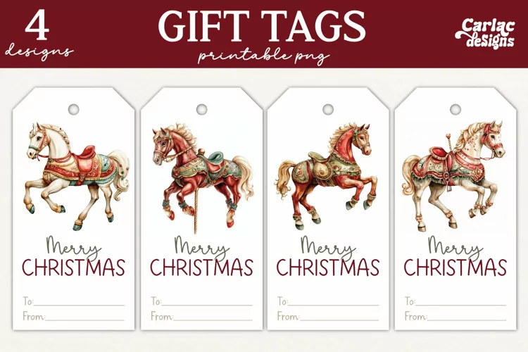 Christmas Gift Tags, Merry Christmas Printable Tags