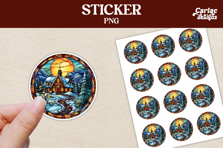 Christmas Printable Stickers, Christmas Sticker