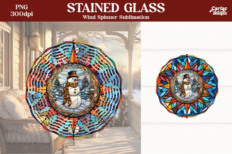 Wind Spinner Sublimation | Christmas Wind Spinner example image 1