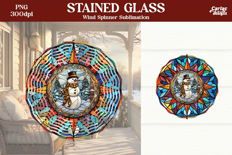 Wind Spinner Sublimation | Christmas Wind Spinner