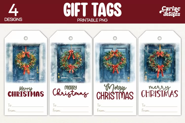 Christmas Gift Tags, Merry Christmas Printable Tags