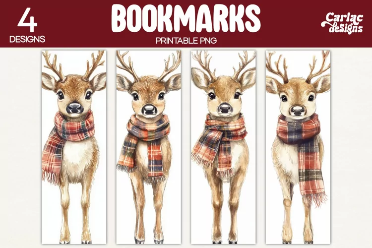 Christmas Bookmarks, Printable Christmas Bookmarks