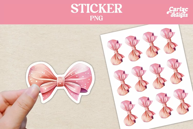 Cute Coquette Stickers, Bow Stickers