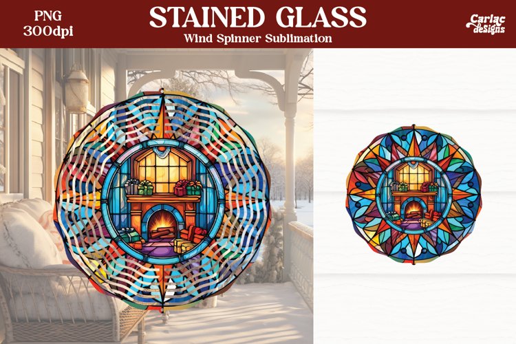 Wind Spinner Sublimation | Christmas Wind Spinner example image 1