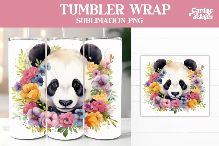 Panda Tumbler Sublimation, Tumbler Sublimation Wrap