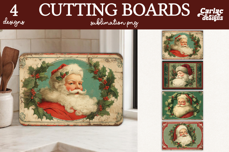 Christmas Cutting Board Sublimation Desins