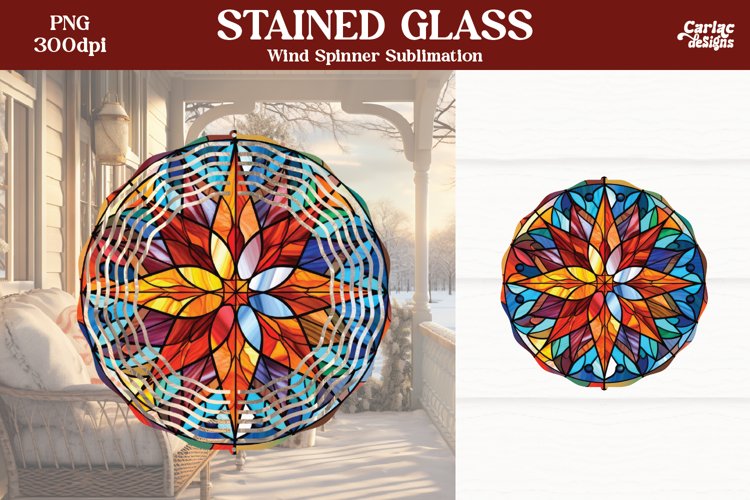 Wind Spinner Sublimation | Christmas Wind Spinner example image 1