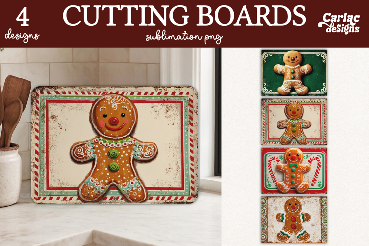 Christmas Cutting Board Sublimation Desins
