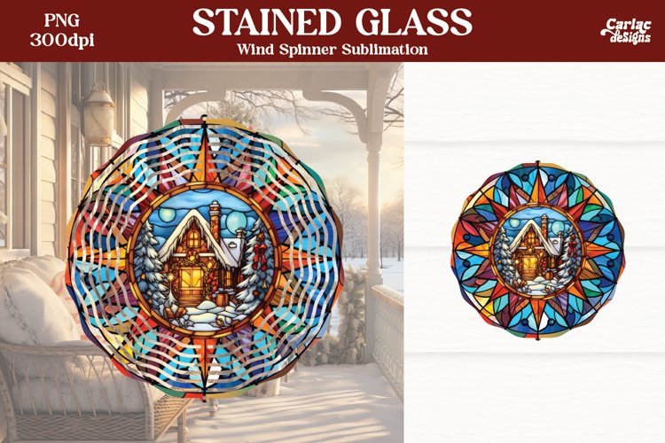 Wind Spinner Sublimation | Christmas Wind Spinner example image 1