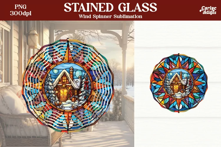 Wind Spinner Sublimation | Christmas Wind Spinner