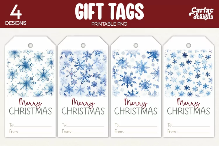 Christmas Gift Tags, Merry Christmas Printable Tags