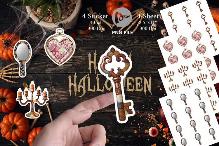 Macabre Gothic Curio Sticker