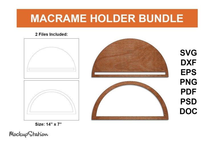 Macrame Holder Template SVG | Macrame Base for Laser example image 1