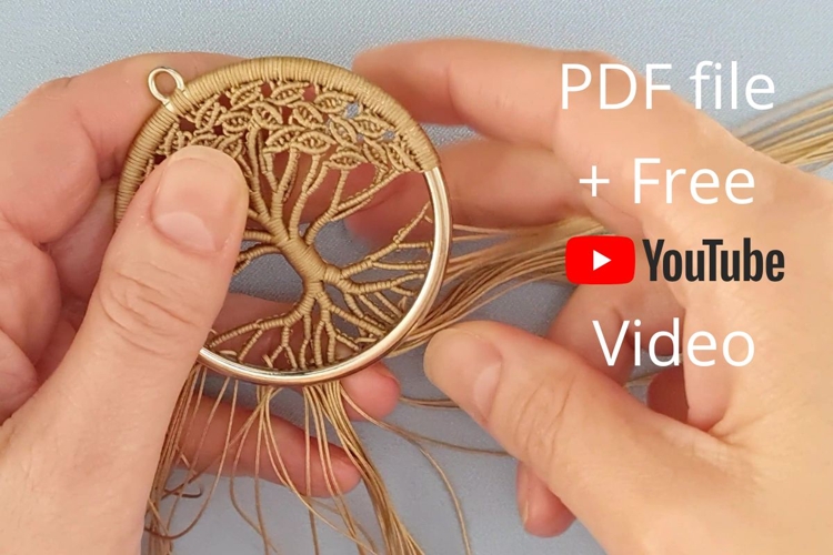 Micro Macrame Tree Pendant DIY YouTube Transcript