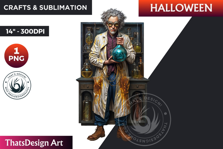 Mad Scientist Clipart Image 23